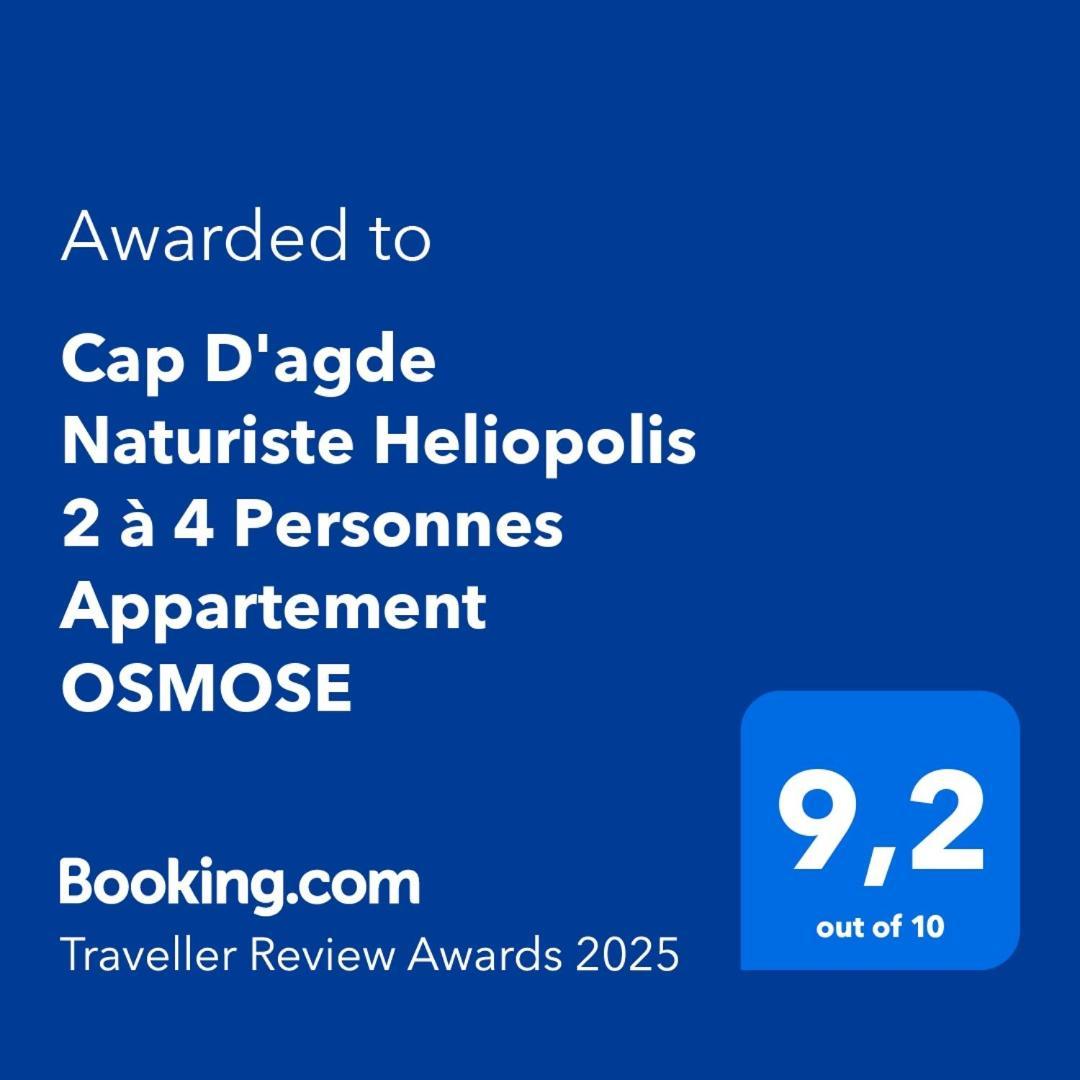 Cap D'Agde Naturiste Heliopolis 2 A 4 Personnes Appartement Osmose Экстерьер фото